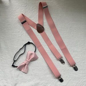 Boys Suspenders and Bow Tie
